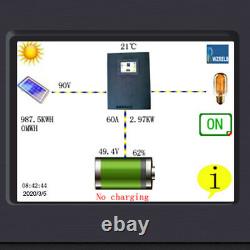 Solar Laderegler MPPT Charge Controller 60A 12/24/36/48V auto LCD Screen Touch