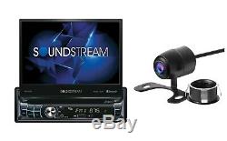 Soundstream 1 Din VR-720B-C DVD/CD Player Flip Up 7 LCD Bluetooth SD USB AUX