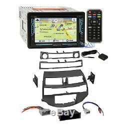 Soundstream DVD Bluetooth GPS Stereo Dash Kit Harness for 2008-12 Honda Accord