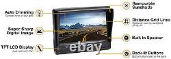 Trailer Blind Spot Backup Camera System 7 TFT LCD Screen 120° View Weatherproof