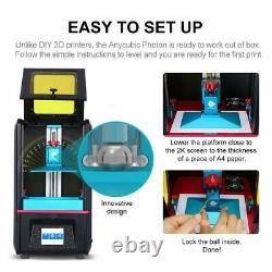 UK ANYCUBIC SLA LCD Photon Resin 3D Printer High Presion 2K 2.8 Touch Screen