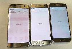 UNLOCKED Samsung Galaxy S7 G930U G930 Gold T-Mobile AT&T Cricket GSM Shadow LCD