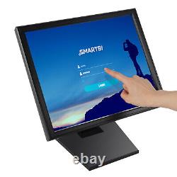 USED! 17LCD Display Touchscreen POS Touch Screen Monitor USB VGA for Restaurant