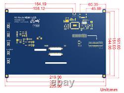 Waveshare 10.1 inch HDMI Für Raspberry Pi Display 1024x600 Touchscreen LCD