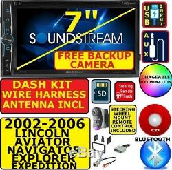 02-06 Ford Expedition Explorateur Lincoln Aviator Navigator Bluetooth CD / DVD Sd Aux