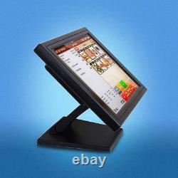 15 Moniteur tactile à écran tactile TFT Moniteur LCD Restaurant Retail Shop + Support POS