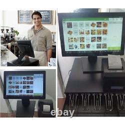 15 Moniteur tactile à écran tactile TFT Moniteur LCD Restaurant Retail Shop + Support POS