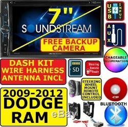 2009-12 Dodge Ram Camion CD / DVD Bluetooth Usb Autoradio Stéréo Avec Free Backup Cam
