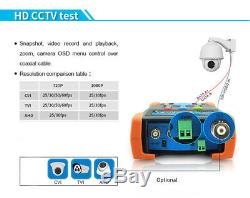 3,5 Écran Tactile Cctv Moniteur Testeur Poe 8mp 4k Caméra Ip Ahd Test Monitor Tvi