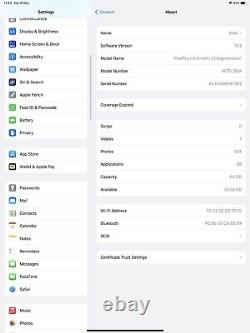 Apple Ipad Pro 3ème Génération 64go, Wi-fi, 12.9 Dans Space Grey