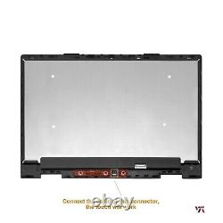 Assemblage de numériseur d'écran tactile FHD IPS LCD + lunette pour HP ENVY x360 15-bq150sa