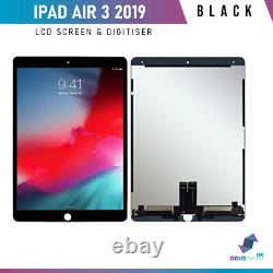 Assemblage de verre numériseur d'écran LCD pour iPad Air 3 10.5 Noir A2123 A2152 A2153
