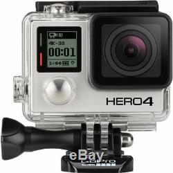 Caméra Gopro Hero4 Silver Edition Chdhy-401 Avec Écran LCD Avec De Nombreux Accessoires