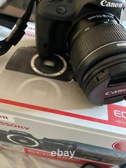 Canon Eos 100d 18,0 Mp Appareil Photo Numérique Slr Black Kit Avec Ef-s 18-55mm Is Stm
