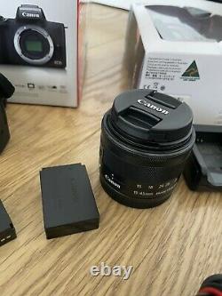 Canon Eos M50 LCD 3 Pouces 24.1mp 4k Wifi Construit En Flash Avec Kit Vlogger Noir
