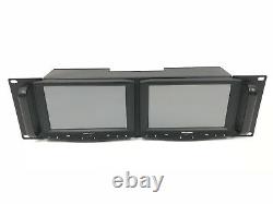 Delvcam Delv-7hdrm Hd/analog Dual Rackmount LCD Monitor Avec Écran Tactile