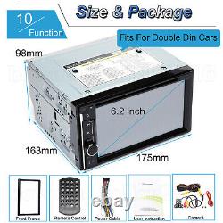 Double Din 6.2 Inch In Dash Car Stereo Radio CD DVD LCD Player Bluetooth Mp3 Nouveau