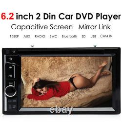Double Din 6.9 Inch In Dash Car Stereo Radio CD DVD LCD Lecteur Bluetooth+ Caméra