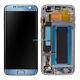Ecran Lcd Écran Tactile + Telaio Par Samsung Galaxy S7 Bord Sm-g935f Corail Bleu