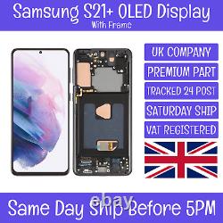 Écran LCD OLED tactile Samsung Galaxy S21+ Plus SM-G996 avec numériseur + cadre