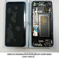 Ecran LCD Tactile Originale Samsung Galaxy S8 Sm-g950f Nero Noir