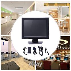 Écran tactile LCD 15' VGA USB POS Touchscreen adapté pour le commerce de détail, les restaurants et les bars.