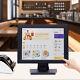 Écran Tactile Lcd 15 Pouces Vga Usb Pos Touchscreen Adapté Pour Le Commerce De Détail, Les Restaurants Et Les Bars