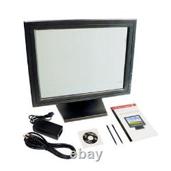 Écran tactile LCD 15 pouces avec moniteur VGA USB POS tactile pour commerce de détail, restaurant et bar