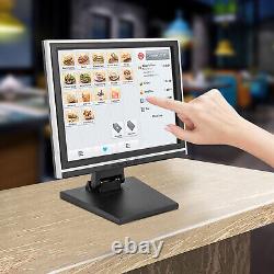 Écran tactile LCD 15 pouces avec support USB VGA POS pour kiosque de vente au détail, restaurant, bar
