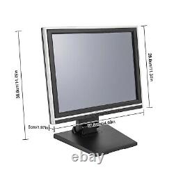 Écran tactile LCD 15 pouces avec support USB VGA POS pour kiosque de vente au détail, restaurant et bar
