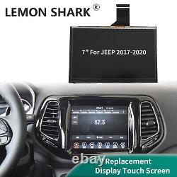 Écran tactile LCD 7 pouces avec navigation radio pour Jeep Compass 2017-2020