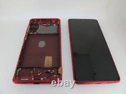 Écran tactile LCD d'affichage original et authentique en rouge pour Samsung Galaxy S20 Fe G781 G780.