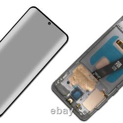 Écran tactile OLED LCD avec numériseur et cadre d'affichage pour Samsung Galaxy S20 5G G981F