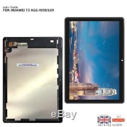 Huawei Mediapad D'origine Nouveaux T3 10 Ags-w09 L09 L03 LCD À Écran Tactile Digitizer Royaume-uni