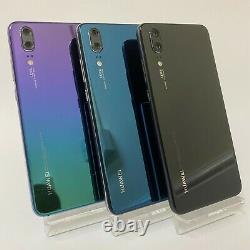 Huawei P20 128gb Débloqué Black Blue Twilight Android Smart Phone 4g Moyenne