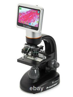 Microscope À Écran Tactile Numérique Celestron Tetraview Lcd, Noir/argent 44347