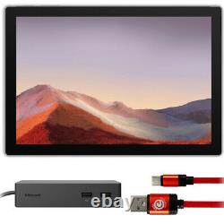 Microsoft Surface Pro 7 12.3 Intel I7-1065g7 16go/256go Platinum + Dock Bundle