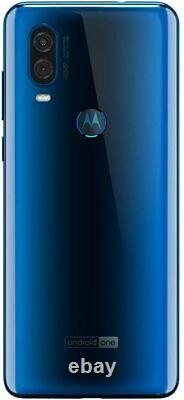 Motorola One Vision (128 Go, 4 Go) 6.3 219 LCD 4g Lte Gsm Déverrouillé Xt1970-2 Bleu