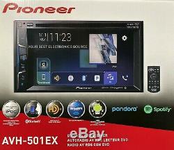 Nouveau Pioneer Avh-501ex 2-din Au Tableau De Bord 6.2 LCD DVD / CD / Am / Fm Stéréo Voiture Récepteur