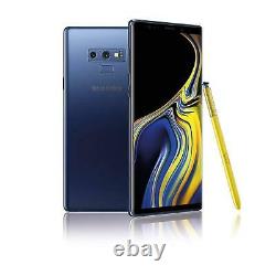 Nouveau Samsung Galaxy Note 9 Bleu 128 Go Android 6.4 LCD 12mp Smartphone Déverrouillé