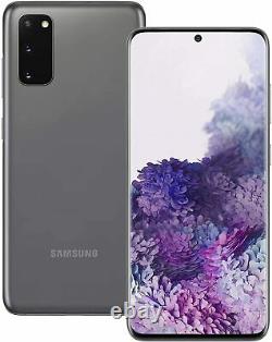Nouveau Samsung Galaxy S20 5g 128gb Gris 6.2 LCD 64mp Nfc Gps Débloqué Smartphone