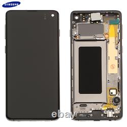 Original Samsung Galaxy S10 Sm-g973f LCD Display Écran Tactile Bildschirm Schwarz