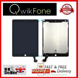 Pour Apple Ipad Air 2 Ipad 6 Black Replacement LCD Digitizer Touch Screen Uk