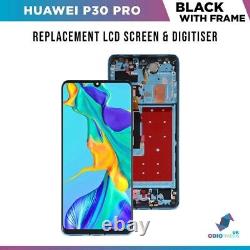 Pour Huawei P30 Pro Empreintes Digitales Prises En Charge Écran Tactile LCD Vog-l09 L29 Avec Cadre