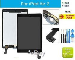 Pour Ipad 2 Air A1566 A1567 LCD Display + Tactile Digitizer Remplacement Noir