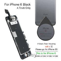 Pour Iphone 6 A1549 A1586 A1589 Black LCD Screen Oem CI Digitizer Remplacement Nouveau