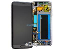 Pour LCD Samsung Galaxy S7 Bord G935f Écran Tactile Affichage Digitizer + Cadre Noir