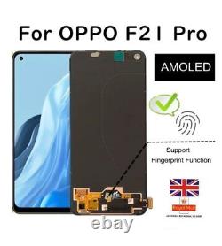 Pour OPPO F21 Pro 4G CPH2363 6.43 Affichage LCD Écran Tactile Digitizer Empreinte digitale