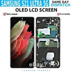 Pour Samsung Galaxy S21 Ultra 5G G998 Écran tactile LCD OLED Numériseur noir