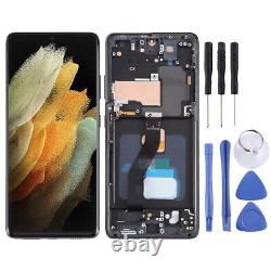 Pour Samsung Galaxy S21 Ultra Assemblage de l'écran LCD tactile et du numériseur avec cadre